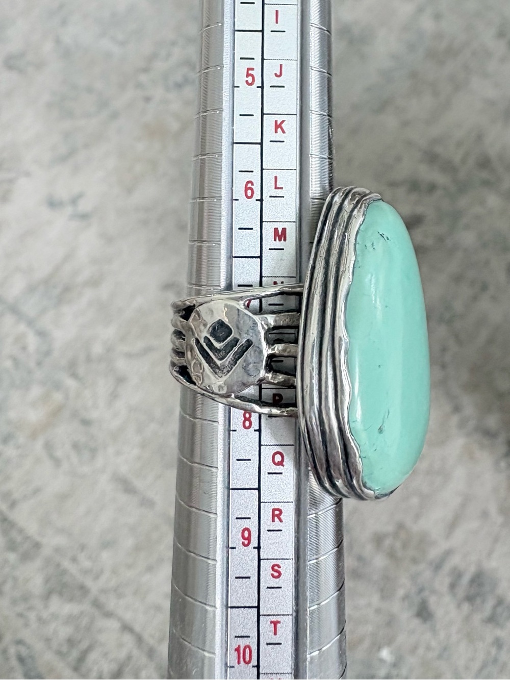Silpada "Tumbled Turquoise" Sterling Silver Ring, R2017, Size 8